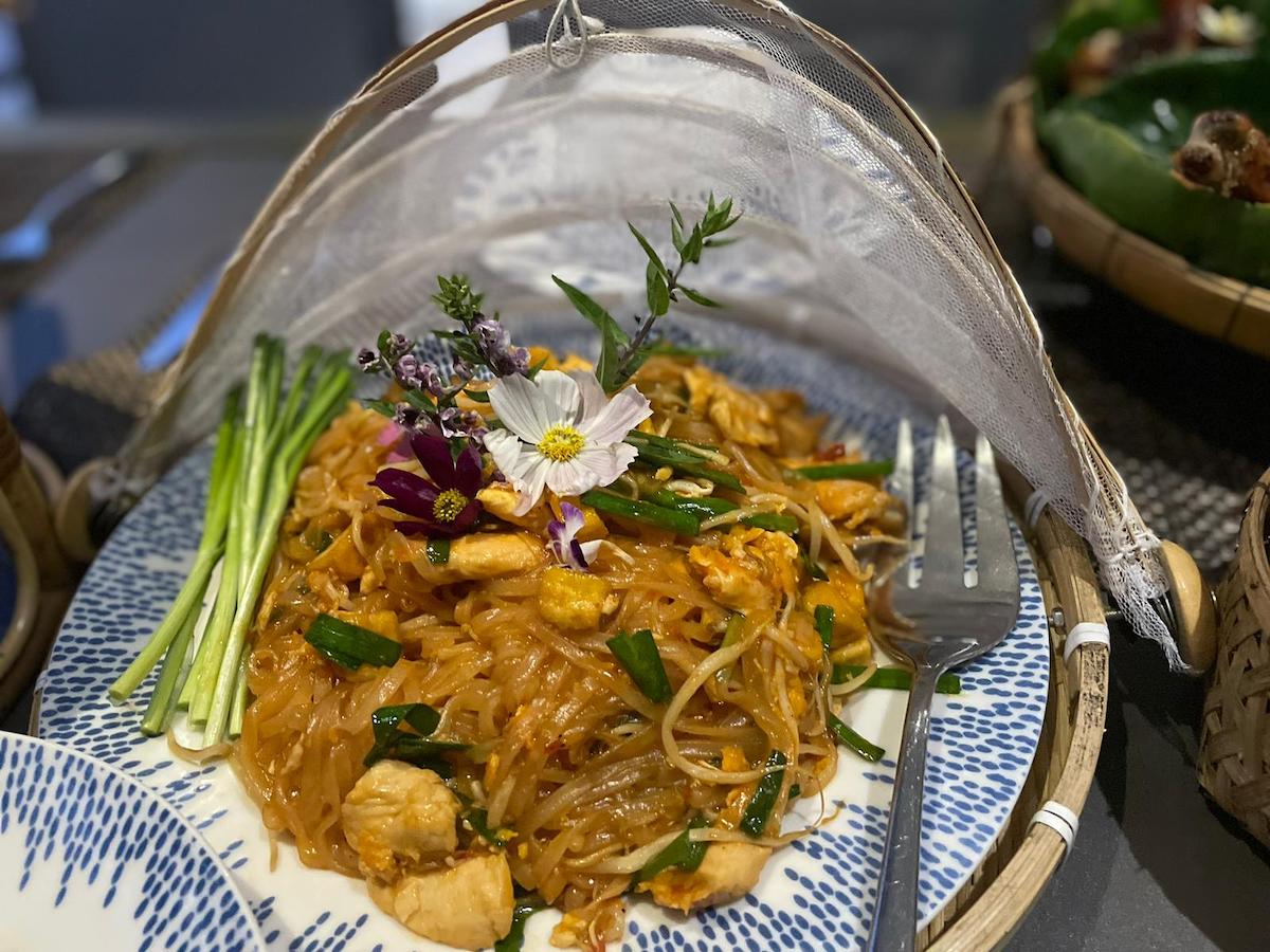 Pad Thai, made by our private chefs 