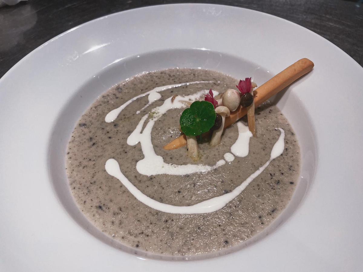 Mushroom soup. Paradise Travel and Tours. Private chef. 