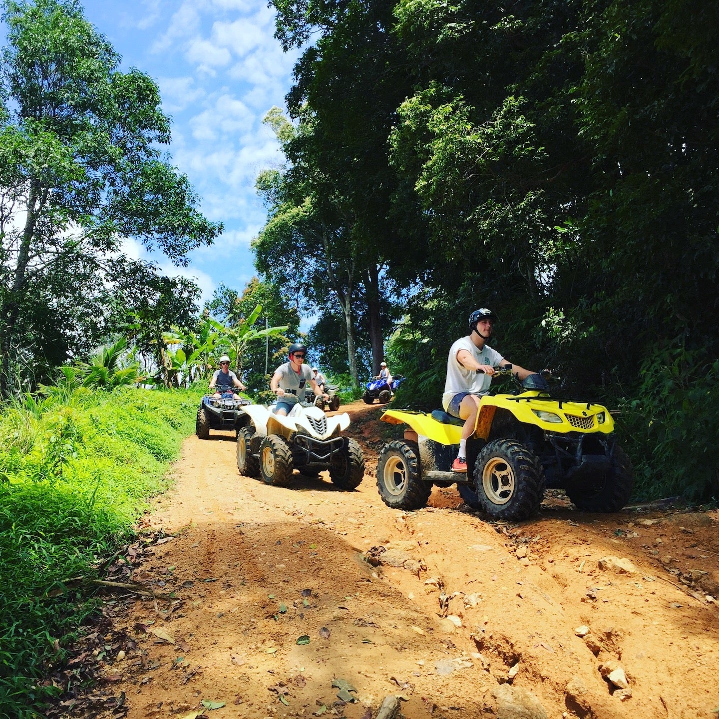 Friends Quad Biking 