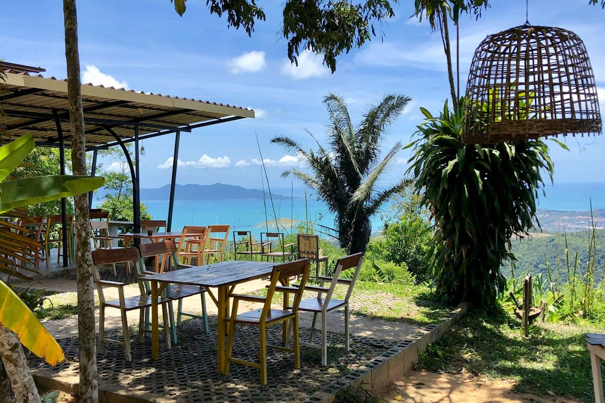 View point for lunch on Koh Samui quad biking tour