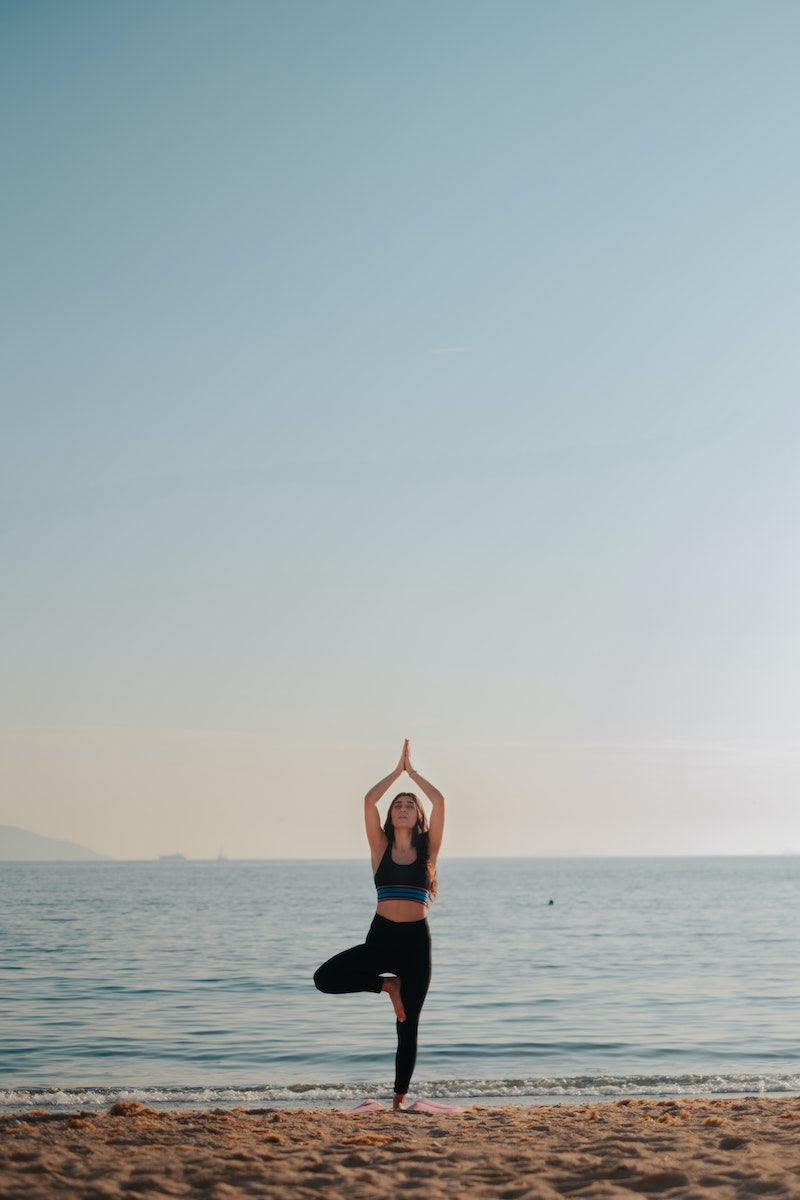 Yoga on the beach